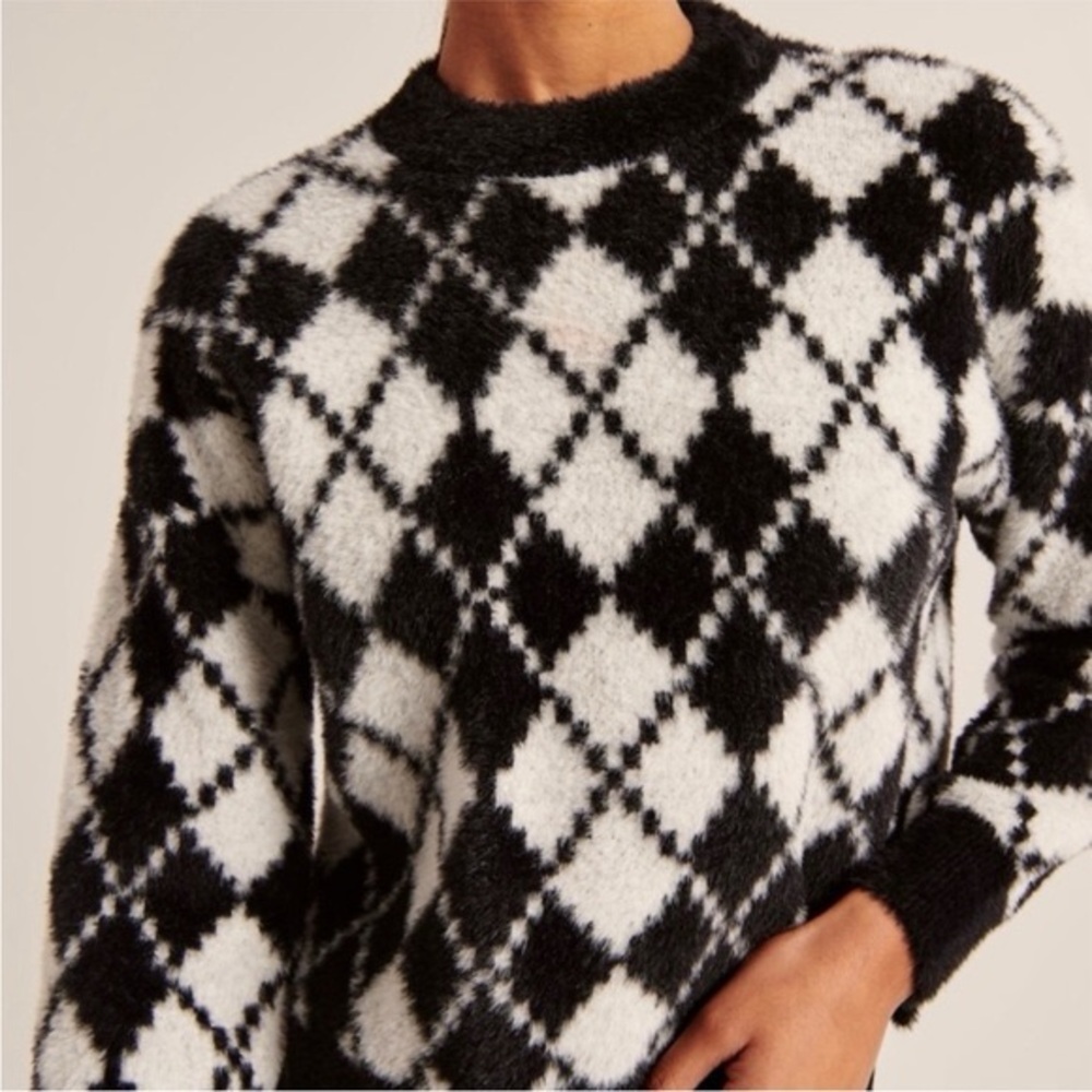 Abercrombie Soft AF Argyle Sweater